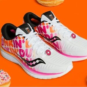 NWOT - Saucony x Dunkin’ Kinvara 10 - Toddler Size 10.5 - Boston Marathon 2019